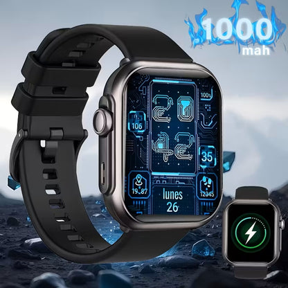 Smartwatch Negro con Llamadas Bluetooth y 100+ Modos Deportivos