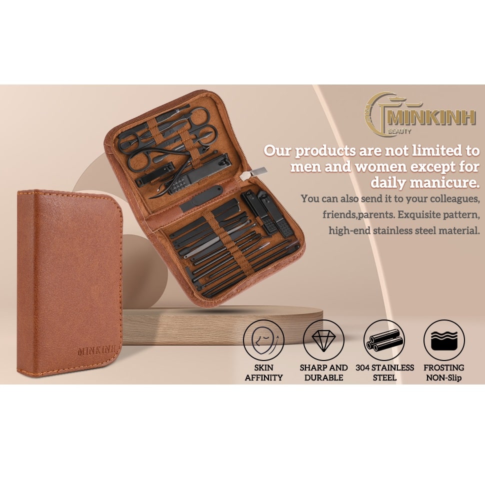 Kit Manicura y Pedicura 26 Piezas – Profesional y Portátil