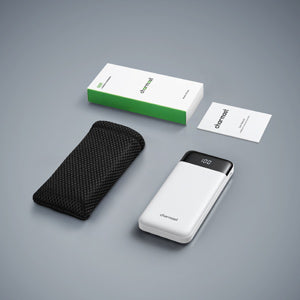 Power Bank 10000mAh 4 Cables Integrados USB-C Carga Rápida Blanco