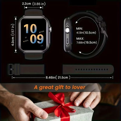 Smartwatch Negro con Llamadas Bluetooth y 100+ Modos Deportivos
