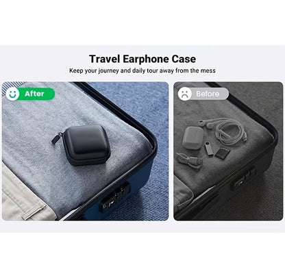Mini Estuche Portátil para Accesorios Electrónicos Negro