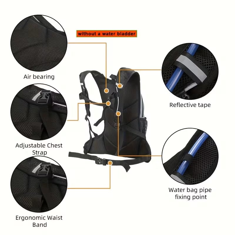 Mochila Reflectiva de Alta Visibilidad para Ciclismo y Senderismo