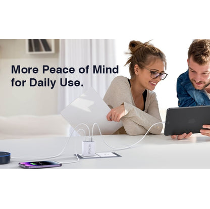 Cargador de Pared Inteligente Multi USB-C USB-A - hasta 40W – Carga 4 Dispositivos