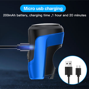 Bocina USB Recargable Bicicleta 125dB Antirrobo Impermeable Negra