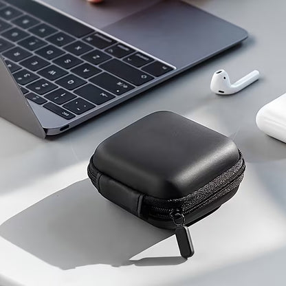 Mini Estuche Portátil para Accesorios Electrónicos Negro