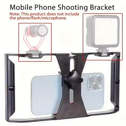 Jaula Estabilizadora para Celular – Soporte Vlogging con 3 Zapatas Frías