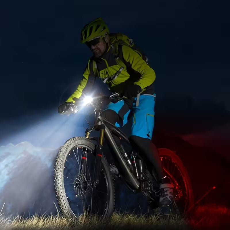 Luces LED para Bicicleta Recargables USB Delantera y Trasera Kit x2