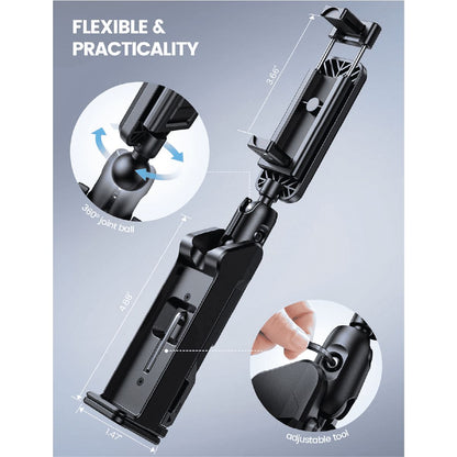 Soporte Plegable para Teléfono de Viaje con Clip Ajustable 360°