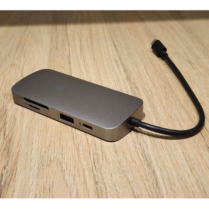 Hub USB-C 9 en 1 con HDMI 4K 60Hz y Carga PD 100W