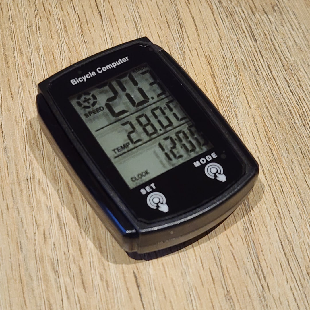 Computadora de Bicicleta LCD - Velocímetro y Odómetro Negro