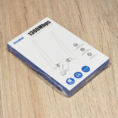 Adaptador WiFi USB 1300Mbps Dual 5dBi Windows Compatible