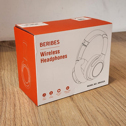 Audífonos Bluetooth Over Ear Plegables 65h Hi-Fi Negro