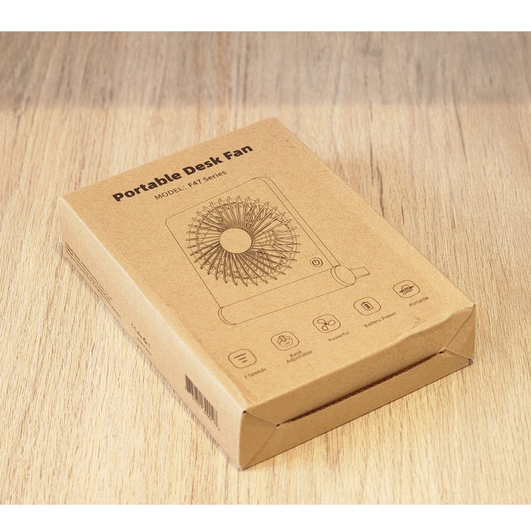 Ventilador Portátil USB Recargable – 3 Velocidades Silencioso