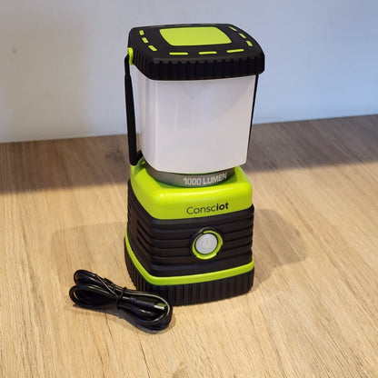 Linterna LED Camping 1000 lm Recargable 4400 mAh IPX4