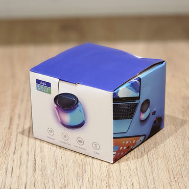 Parlante Bluetooth LENRUE A64 con Luces LED Portátil