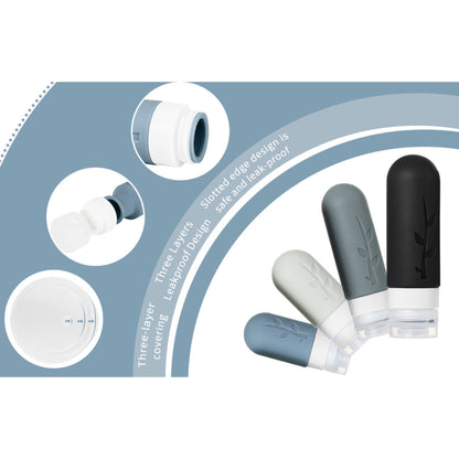 Set de 18 Botellas y Atomizadores de Viaje – Rellenables y Antifugas