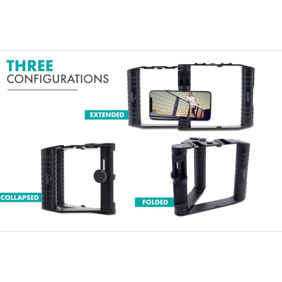 Jaula Plegable para Celular – Soportes Zapata Fría y Vlogging