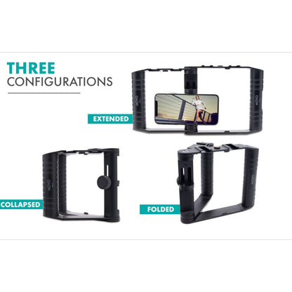 Jaula Plegable para Celular – Soportes Zapata Fría y Vlogging