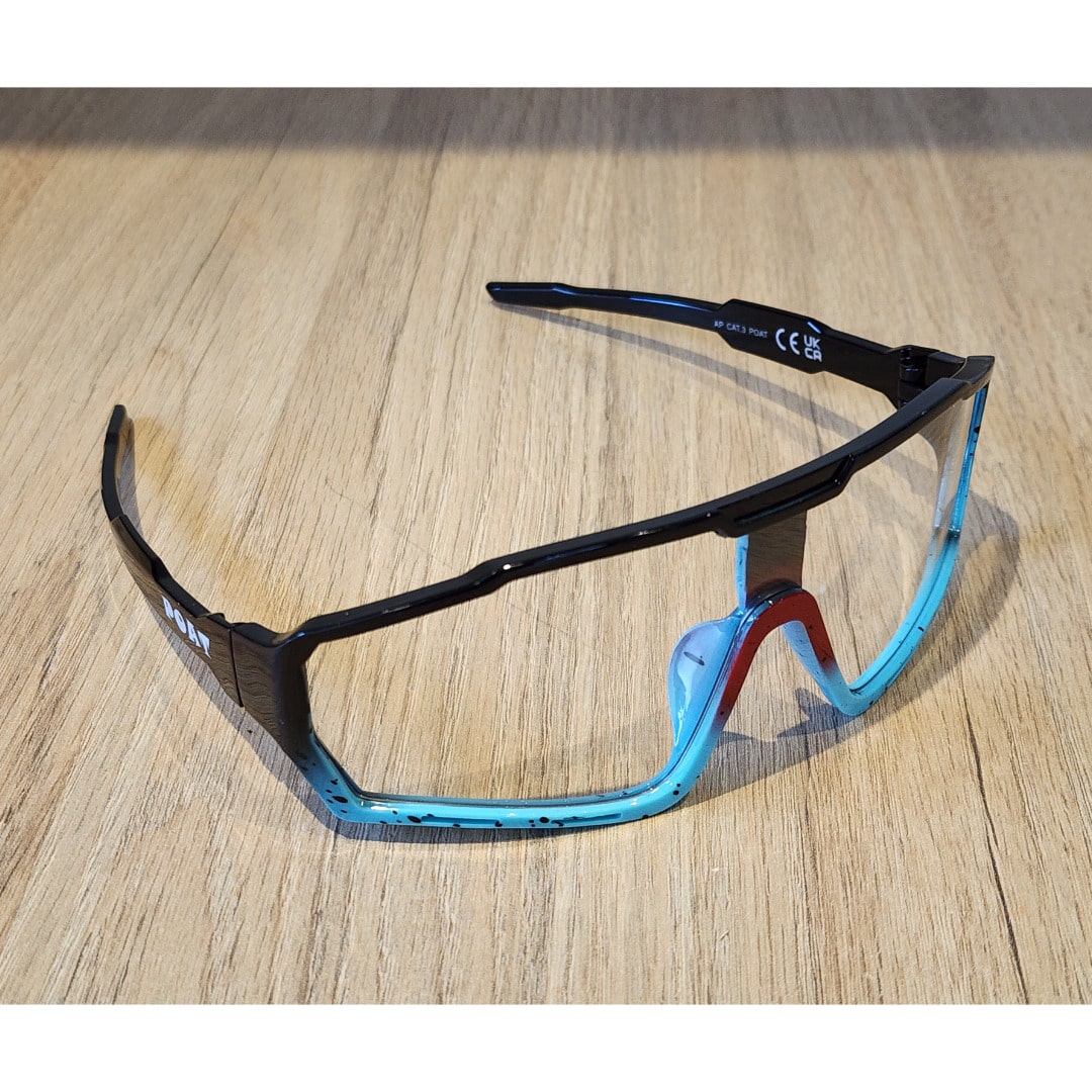 Gafas de Ciclismo Fotocromáticas Unisex – Lentes UV400 Negro/Turquesa