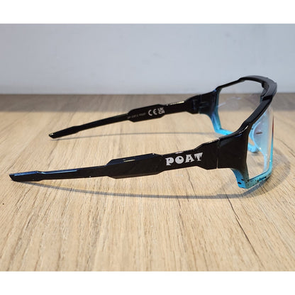 Gafas de Ciclismo Fotocromáticas Unisex – Lentes UV400 Negro/Turquesa