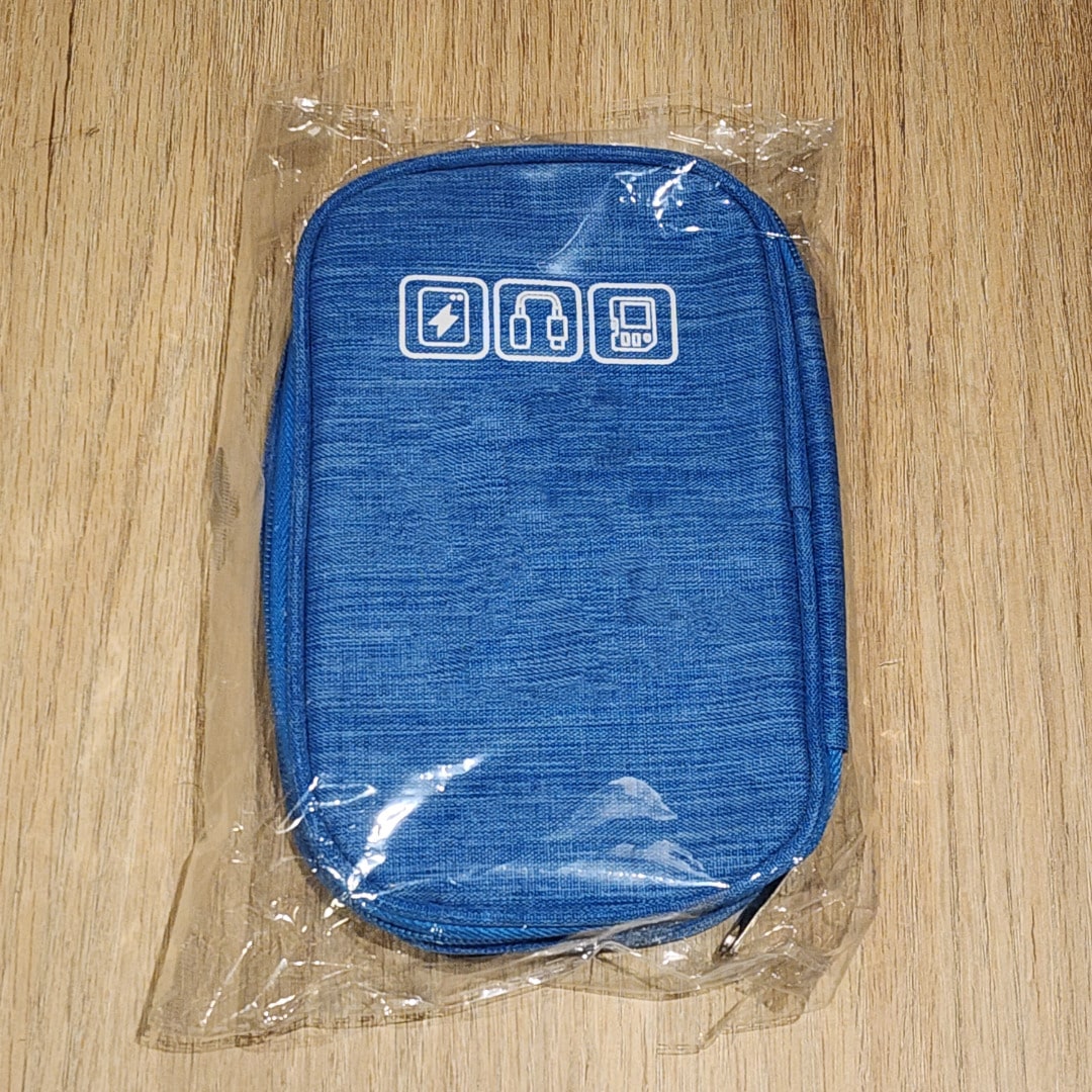 Estuche Organizador de Tecnología Impermeable - Azul