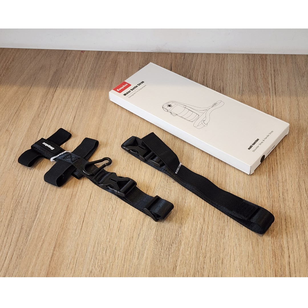 Correa Ajustable con Mosquetón para Botellas 12-40oz - Negro