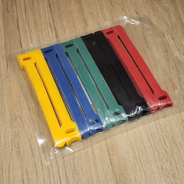 Bridas Microfibra Reutilizables 15cm 5 Colores Pack 100