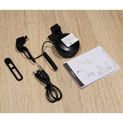 Bocina USB Recargable Bicicleta 120dB 4 Modos Impermeable Negra