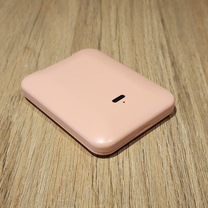 Espejo Compacto Recargable con Luz LED 3 Tonos