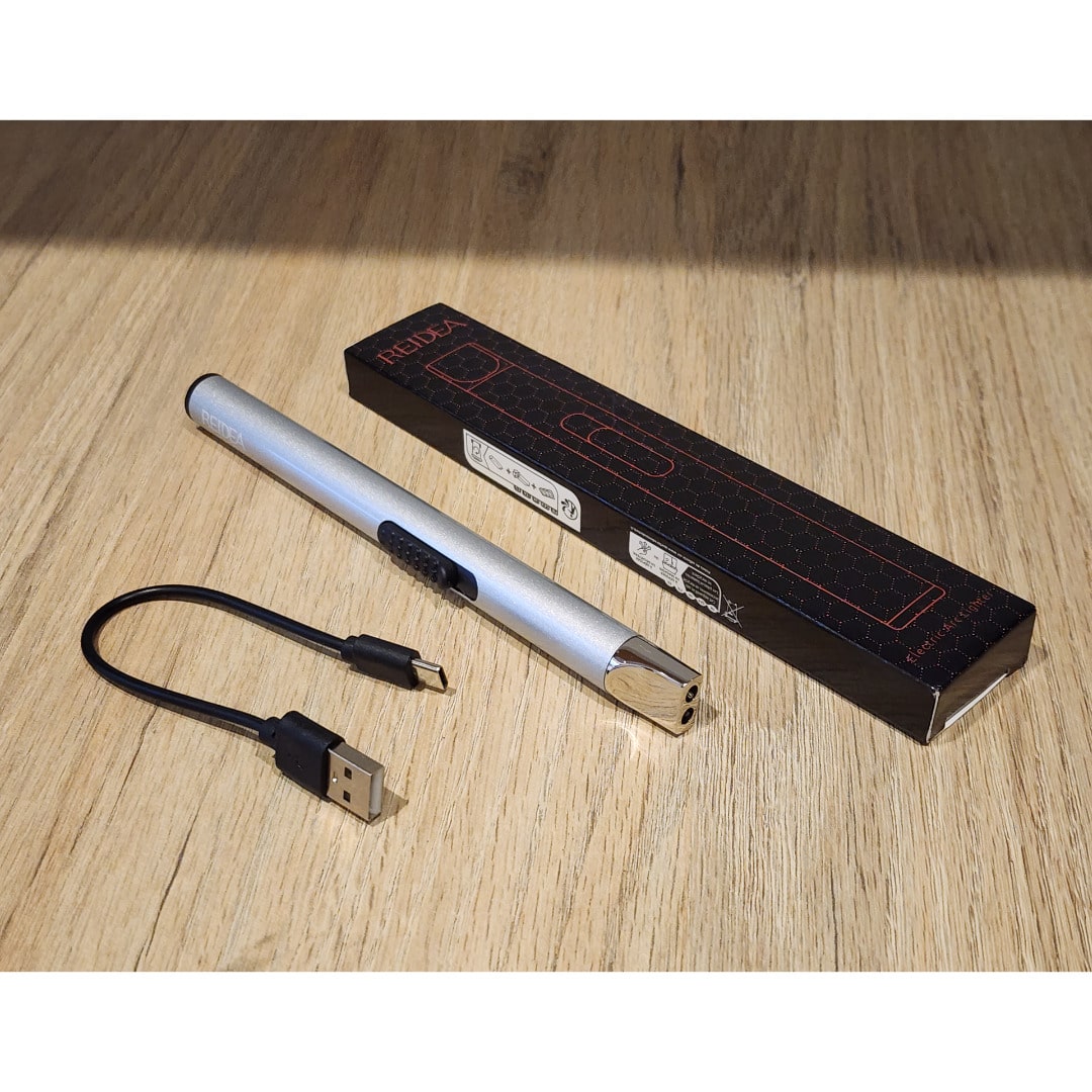 Encendedor Eléctrico USB Sin Llama Resistente al Viento
