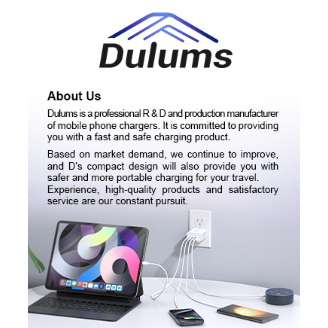 Cargador de Pared Inteligente Multi USB-C USB-A - hasta 40W – Carga 4 Dispositivos