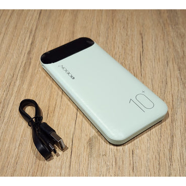 Power Bank 10000mAh USB-C Carga Rápida Protección Verde