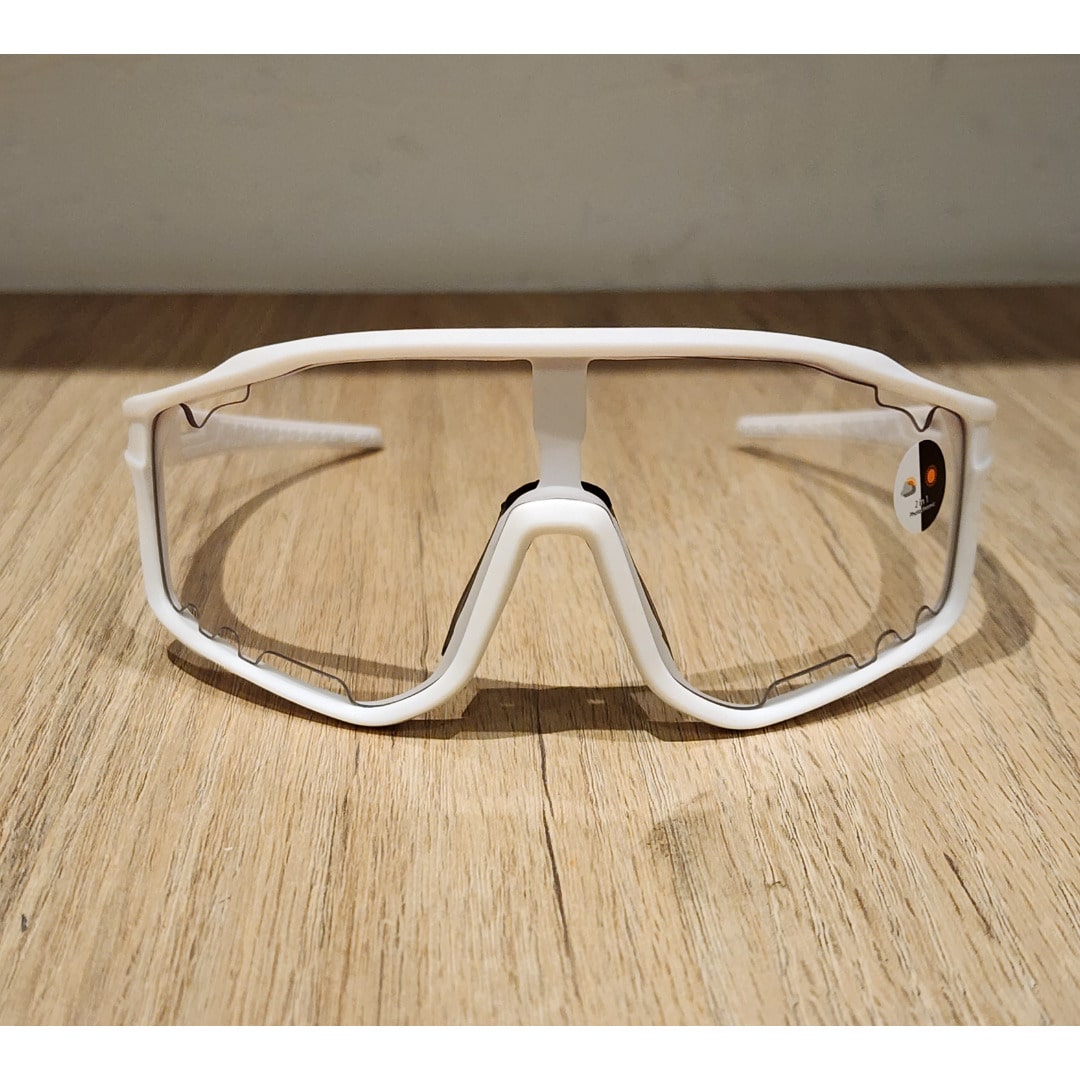Gafas de Ciclismo Fotocromáticas Unisex – Lentes UV400 y Antirreflejos Blanco