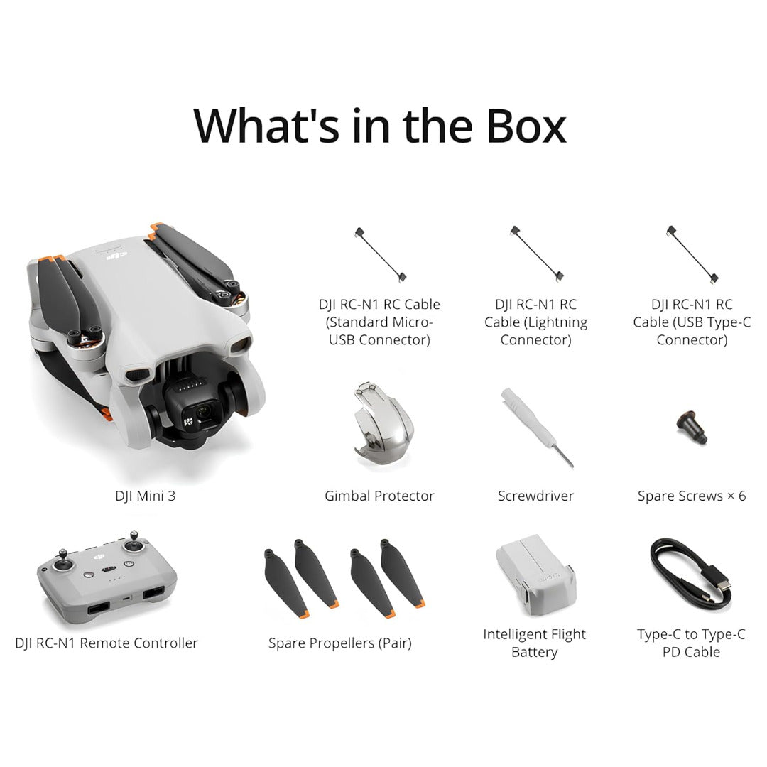 Dron DJI Mini 3 - 4K - COMBO PRO - 9 Accesorios