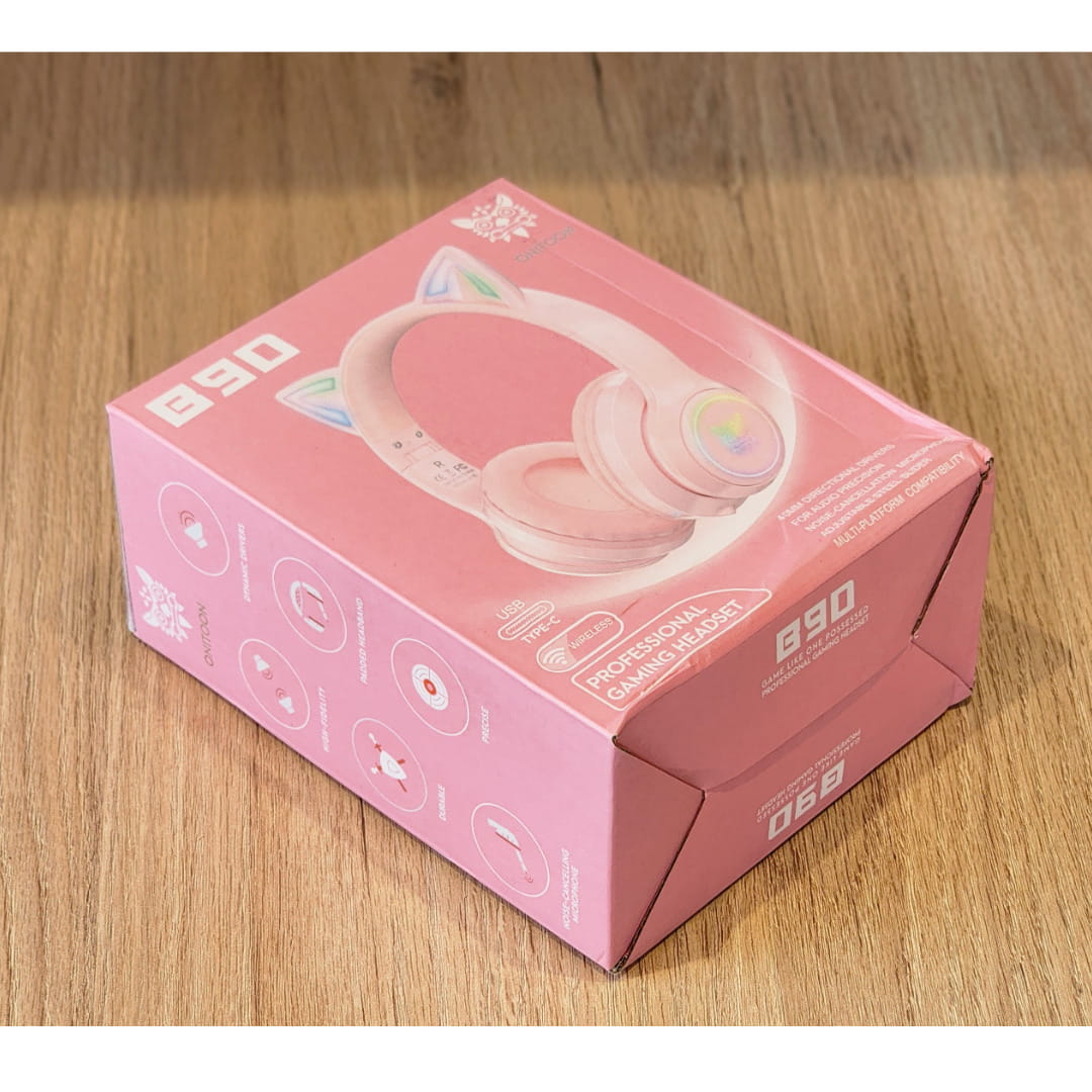 Audífonos Bluetooth ONITOON Orejas de Gato LED HiFi